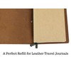 Wanderings Large Blank Travelers Notebook Insert/Large Journal Refill | 7"