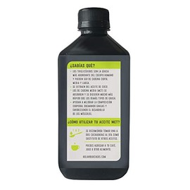 Burchers Natural - MCT Oil (C8+C10 95%) 490ml trigliceridos de cadena media/Paleo/Vegano/Keto