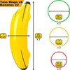 Pack of 2 Inflatable Banana with Throwing Rings, Inflatable Banana