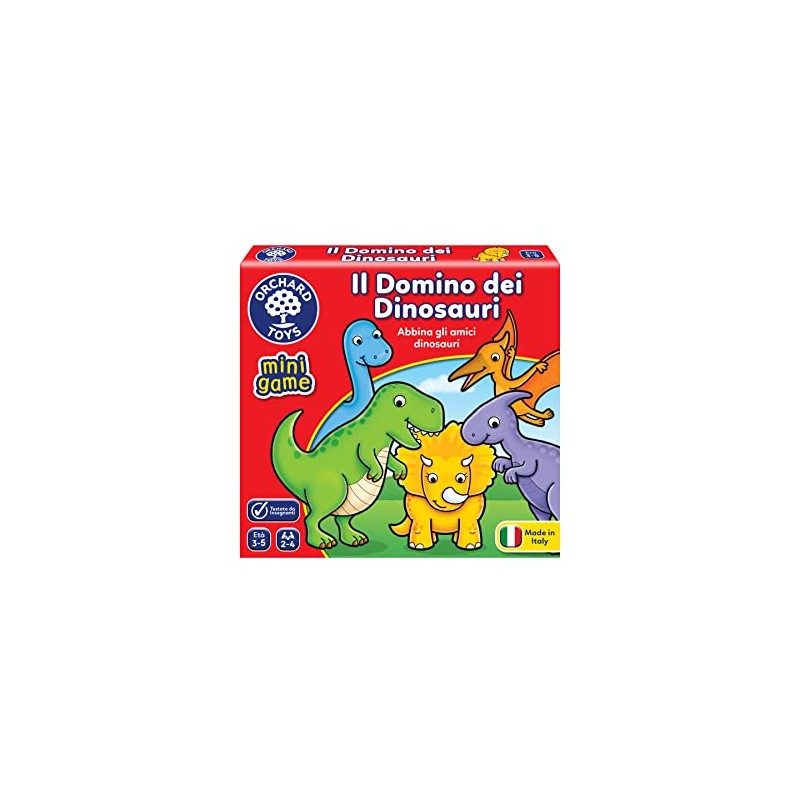 Orchard Toys Domino dei Dinosaur, Educational Game for Children from