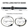 BISONSTRAP Extra Long Strap 20 mm 22 mm, Leather Watch