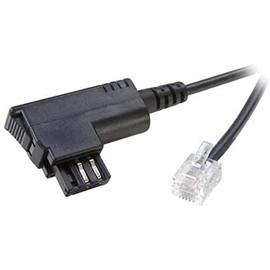 Vivanco Telephone Connection Cable TAE-F Male to RJ 11 Male Black