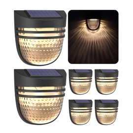 OOTDAY Outdoor Solar Wall Lights, Solar Fence Lights, Solar Garden Lights, Solar Lights, Day/Night Sensor, Solar Conversion Rate 20%, Outdoor for Garden, Path, Stairs, Patio, Pool