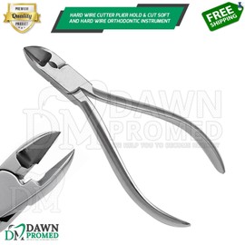 DawnProMed Hard Wire Cutter Plier Dental Orthodontic Instrument 15 Degree CVD German Grade