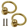 LC LICTOP 1.33" Dia. Antique Style Pure Brass Ring Pull