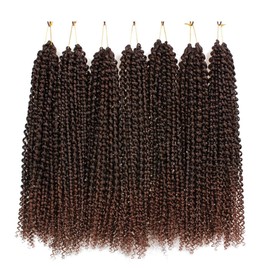 Passion Twists, 18 Inch 7 Packs Water Wave Crochet Braids, Passion Twist Crochet Hair, Hair Extensions Passion Twist Braiding Hair