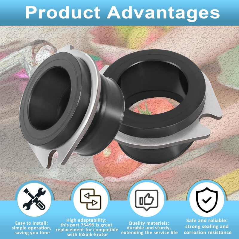 75499 Flex Coupler Garbage Disposal Replacement Parts Compatible with Insink-erator,