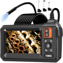 Borescope, Endoscope Camera with Light, 1080P HD Inspection Camera, IP67 Waterproof Camera, 5 M Flexible Endoscope, Gadgets