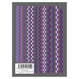 TSUMEKIRA NN-TEX-202 Nail Seal, Yakasuri, Blue, Purple, 1 Piece