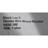 Ohmite Arcol wire wound resistor chassis mount HS50 1RF, 50