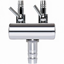 HSE Kanamaru Shoten Aquarium Air Valve Branch Pipe Air Flow Valve Cock Air Volume Adjustable Stainless Steel (4 Branches)