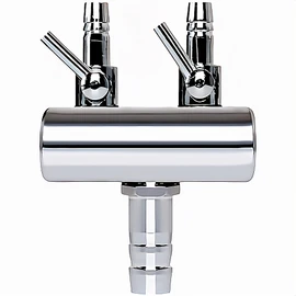 HSE Kanamaru Shoten Aquarium Air Valve Branch Pipe Air Flow Valve Cock Air Volume Adjustable Stainless Steel (4 Branches)