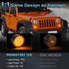 POPMOTORZ LED Front Side Indicator Indicator for J-eep Wrangler JK