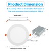 JARLSTAR 8 Inch LED Recessed Light with Junction Box, 6
