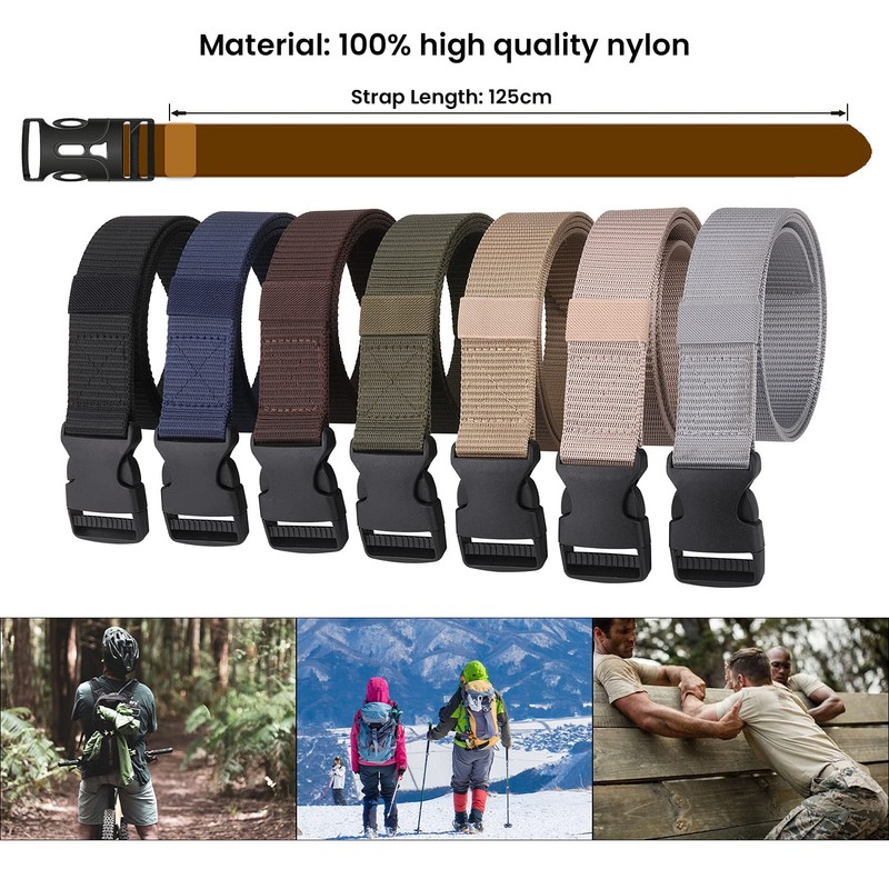 Trimming Shop Nylon Military-Style Webbing Belt, 1.5" Canvas Belt with