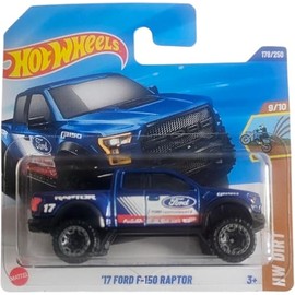 Hot Wheels '17 Ford F-150 Raptor, Die-Cast Model Car, Blue