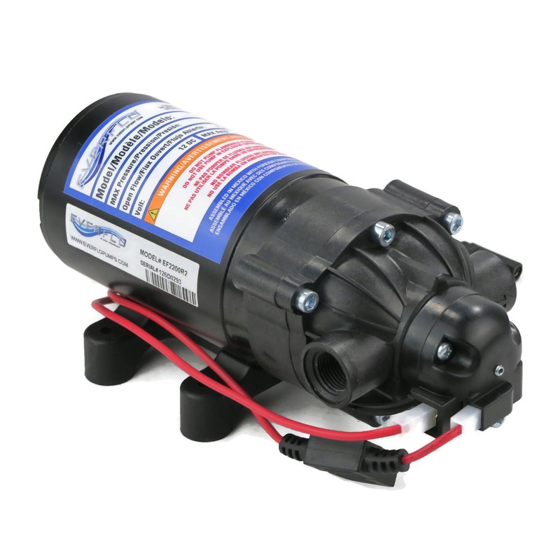 Everflo 12 Volt 2.2 GPM 70 PSI Diaphragm Pump