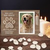 Dog Memorial Picture Frame with Pet Urns for Dogs Ashes,