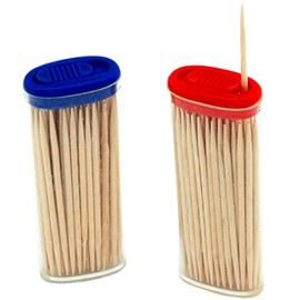 Chef Craft Select Bamboo Pocket Toothpicks, 60 Count 2 Piece Set, Natural