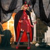 Devil Costume Women's Carnival Vampire Costume Set, Red Devil Cape