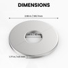 Wall Split Flange, HONSNKS 3Pcs Self Adhesive Round Escutcheon Plate