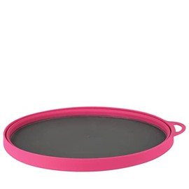 Lifeventure Silicon Ellipse Collapsible and Portable Flexi-Plate for Camping, Travel & Outdoor - Pink