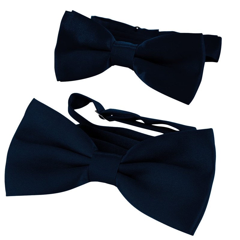 DonDon Father-son bow tie set in partner look, already tied