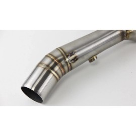 Unbranded For Yamaha YZF-R7 MT-07 FZ07 2021-25 Motorcycle Exhaust Header Link Pipe Slip On