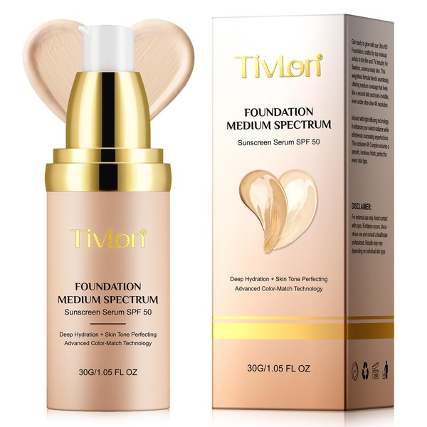 Color Changing Foundation SPF 50+, Foundation 4 in 1 -