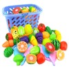 23pcs/set Kids Educational Gift Toy Plastic Kitchen Cut Fruits Kids