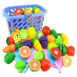 23pcs/set Kids Educational Gift Toy Plastic Kitchen Cut Fruits Kids Toy Safety Nontoxic Cooking Simulation Educational Toys