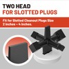 Ximoon 6 Way Cleanout Plug Wrench Replacement for Pasco J40042
