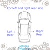 Autoparts - 2x Door lock repair Pin sliding side door