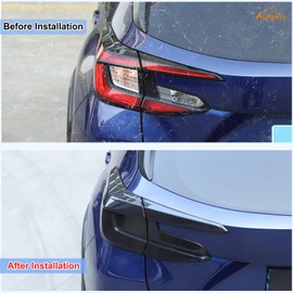 Car Rear Tail Light Lamp Cover Compatible with Subaru Crosstrek GU 2024 2025 Taillight Lamp Shell Shade Frame Bezels Trim Frame Rear Headlight Decorative Cover Protector ABS Exterior Accessories