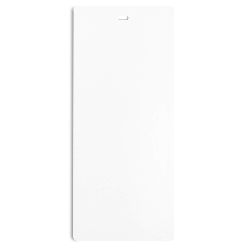 DALIX PVC Vertical Blind Replacement Slats Curved Smooth White 98.5