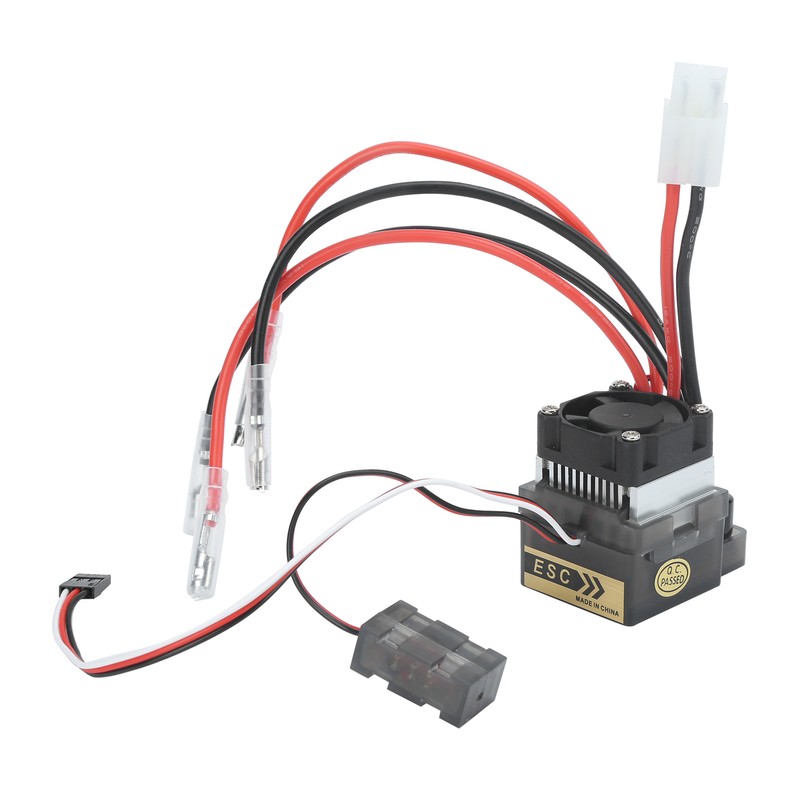 RC 360A Waterproof Brushed ESC with Heat Sink and Cooling
