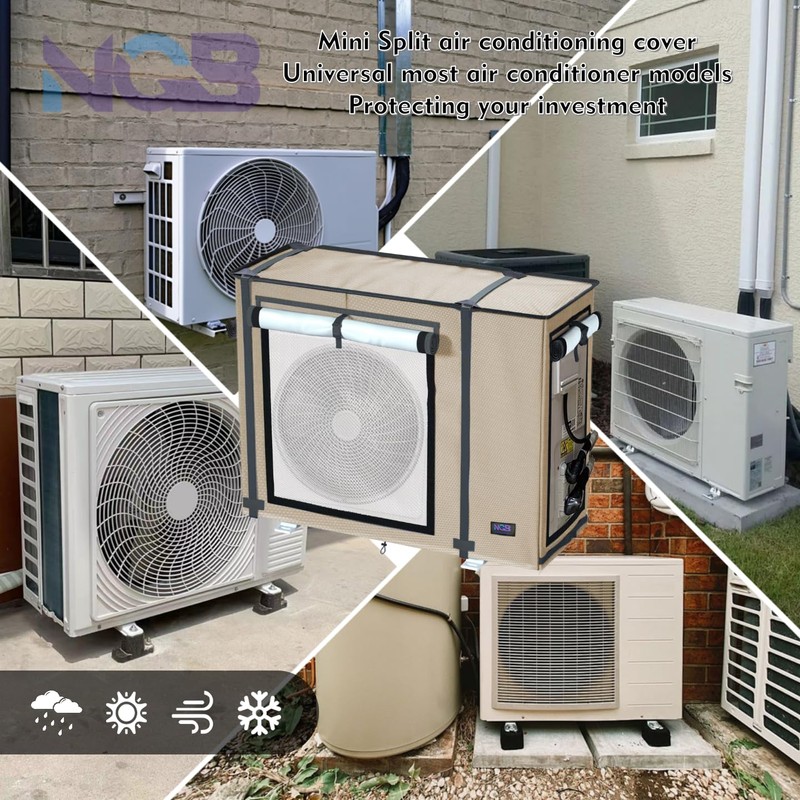 NGB Mini Split Cover for Air Conditioner Outdoor Unit,38.2 "L