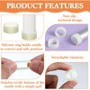 10Pcs Rubber Candle Grippers for Taper Candles, 0.87'' Reliable Candle