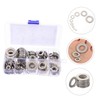 ULTECHNOVO 1set Stainless Steel Flat Washer Assortment Kit High-Strength Lock