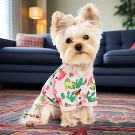 Dog Pajamas for Small Chihuahua Yorkie Teacup, Puppy Pjs Soft Pet Clothes Cat Shirts Outfit