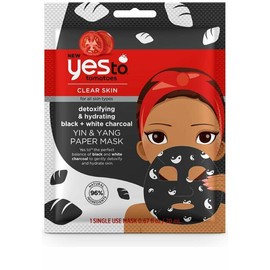 Yes To Tomatoes Detoxifying & Hydrating Black & White Charcoal Paper Face Mask,