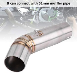 for mid pipe for motorcycle exhaust for suzuki gsx650f Senyar Motorcycle Exhaust Middle Pipe for GSX- R600/GSX-R750 ()
