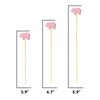 BambooMN 5.9" Pink Pig Fancy Cocktail Appetizers Bamboo Toothpick Picks