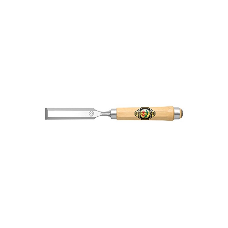 Kirschen 1002026 Firmer Chisel with Octagonal Horn Beam Handle, Beige/Silver,