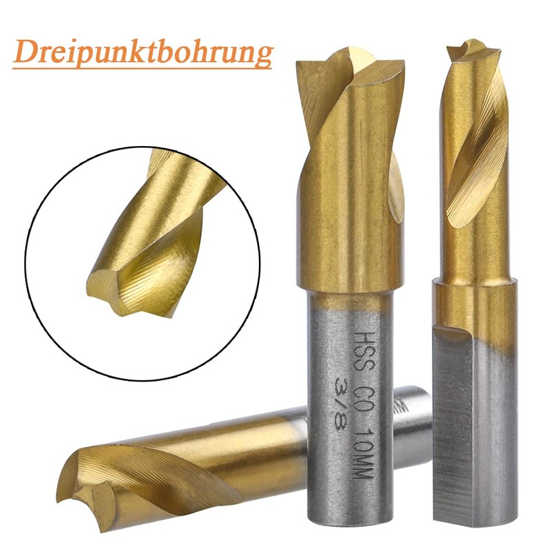 Mesee 3 Piece Welding Point Drill Bit CNC Milling Cutter