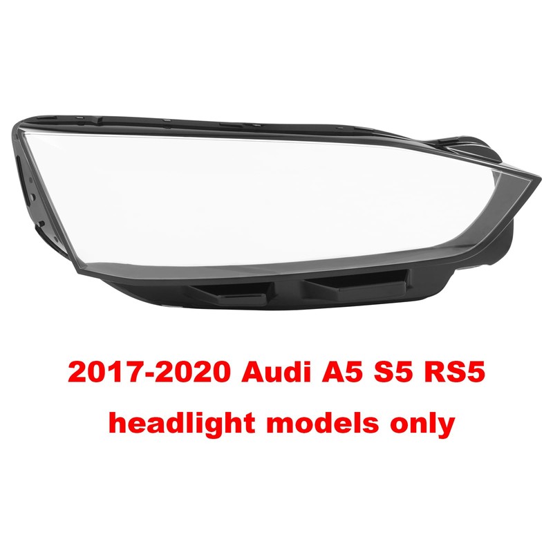 RocoReny Headlight Lens Cover for 2017 2018 2019 2020Audi A5