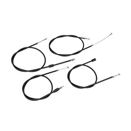 AKF Bowden Cable Set for Simson S50 Models from 10/76 Onwards Black
