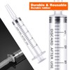 OLCANA 6 Pack 20 ml Plastic Syringes with Cap and