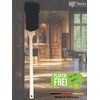 MAAJ Horsehair Hand Brush with Wooden Handle for Coarse and