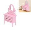 1:12 Scale Dollhouse Toilet Table High Simulation Wooden Miniature Dressing